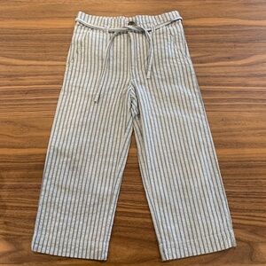 Simple Kids Linen Pinstripe  Pants Size 4